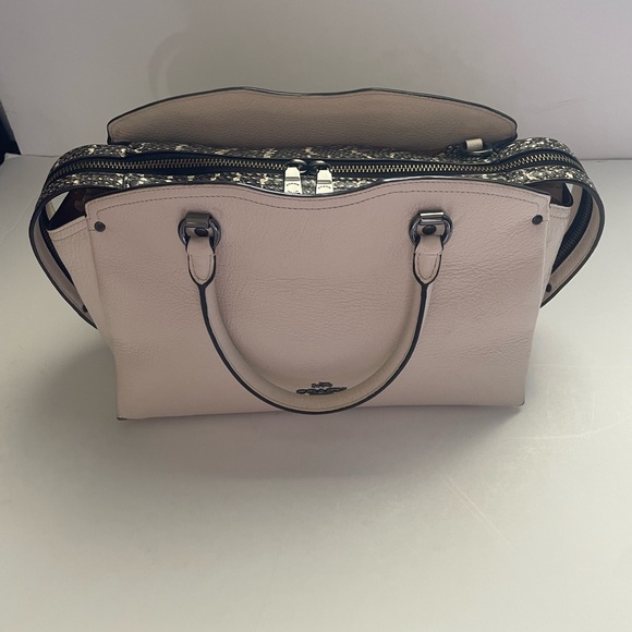 Coach Drew Satchel With Snakeskin Detail - Picture 3 of 8